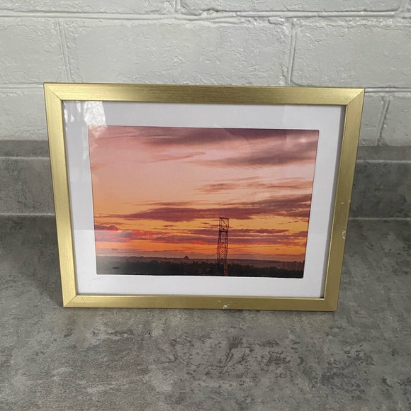 Rosy Vancouver sky-framed print - Picture 1 of 4
